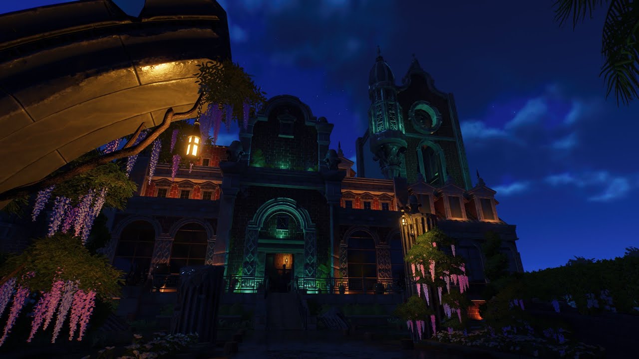 planet coaster 2 speedbuild - Medusa manor WIP - part 2