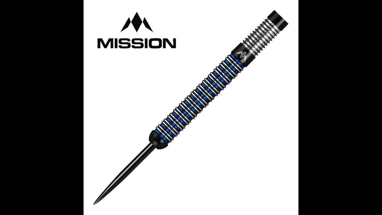 Mission Nightfall M1 23 gram Steel Tip Darts - Straight Ring