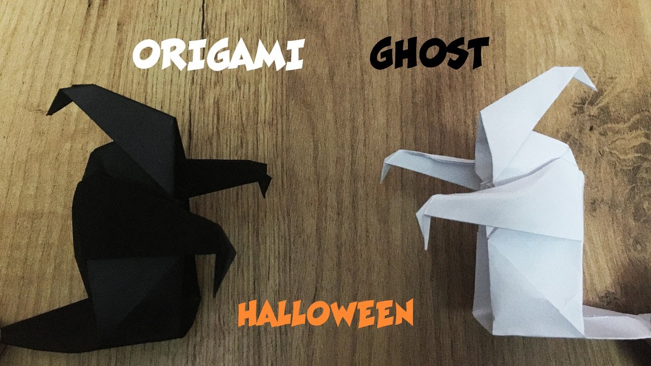 Origami Halloween Ghost. Як зробити привида з паперу?