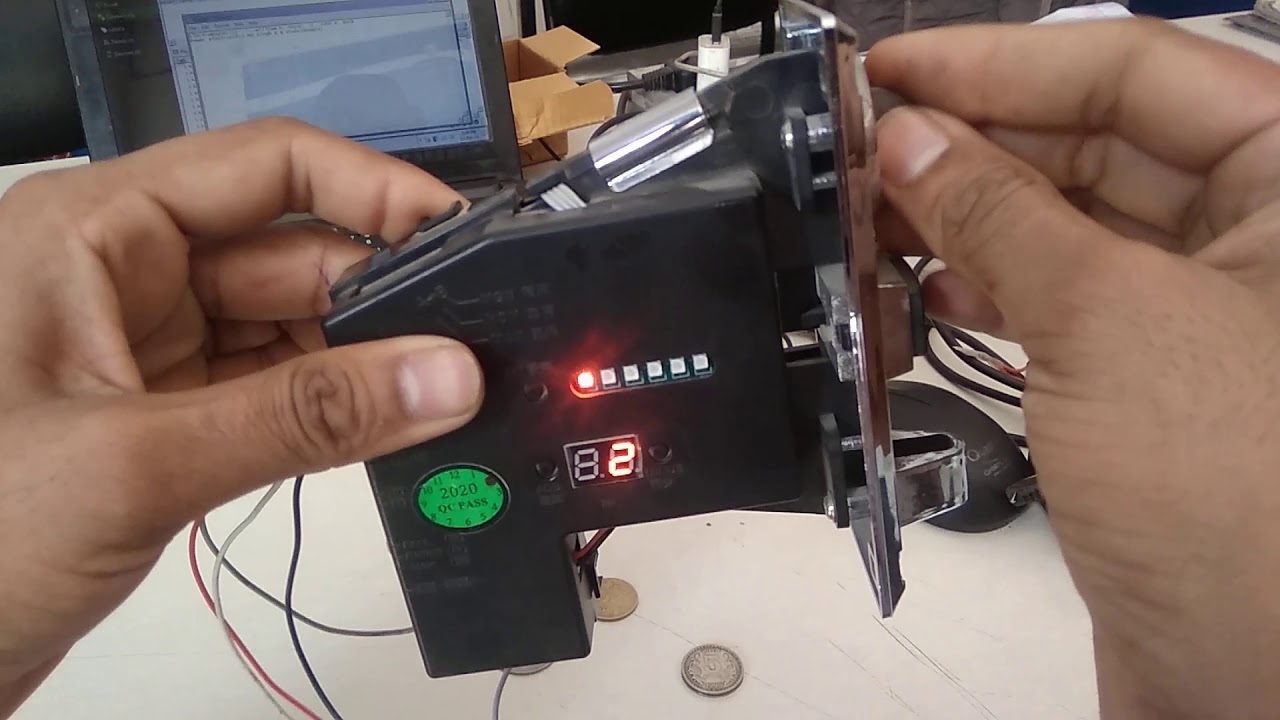 1,2 and 5 coin acceptor setting