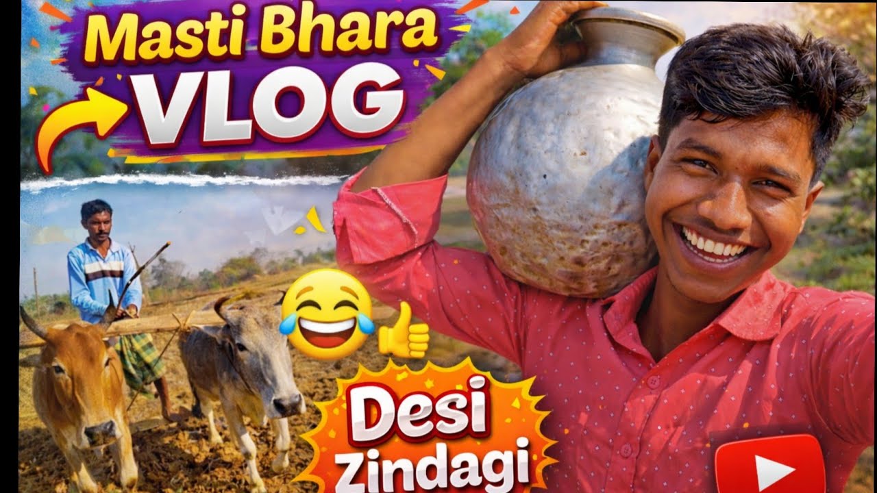 Masti Bhara Gaon Vlog 😄 | Desi Zindagi | Village Life Funny Vlog