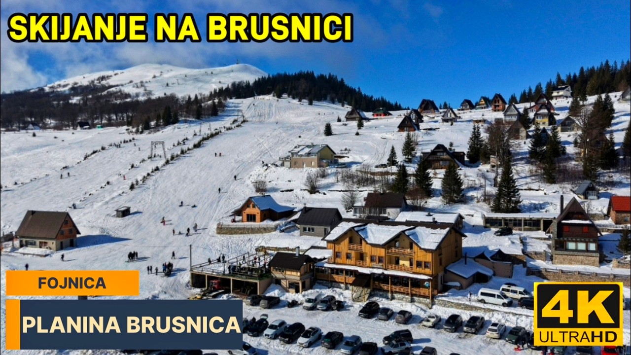 SKIJANJE NA BRUSNICI PLANINA VRANICA FOJNICA