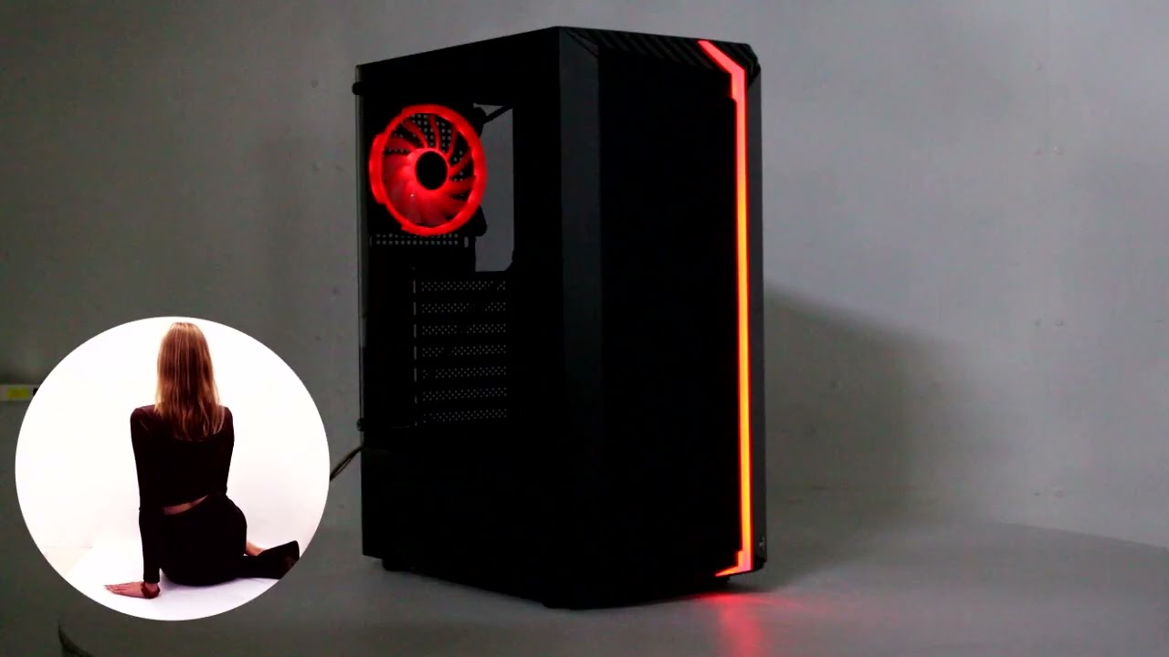 НИКС Компьютерный Супермаркет: видео про Корпус Aerocool Bionic-G-BK-v2 Black без БП с окном #2