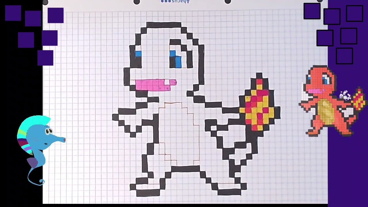 Dessin in Pixel Art. Comment Dessiner Pokémon