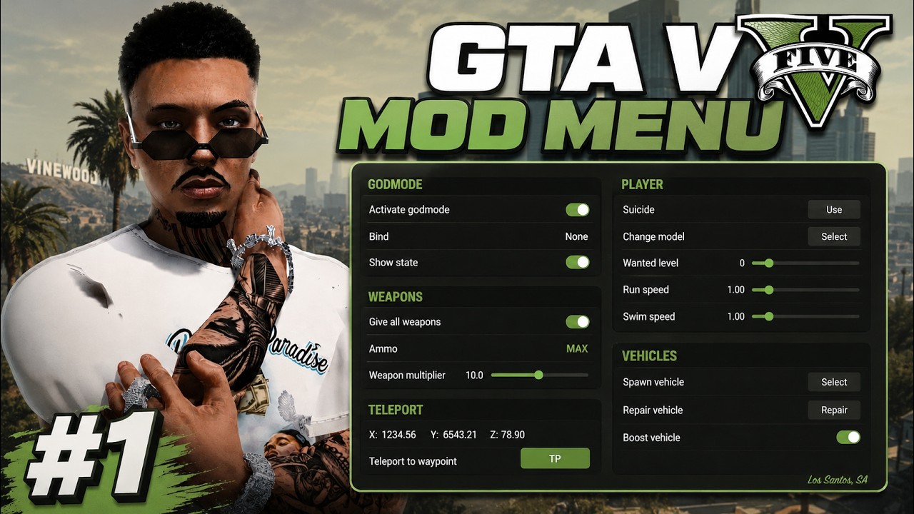 GTA 5 Mod Menu PC 2026 / Free Online Cheat, Money Hack & Mods [UNDETECTED]