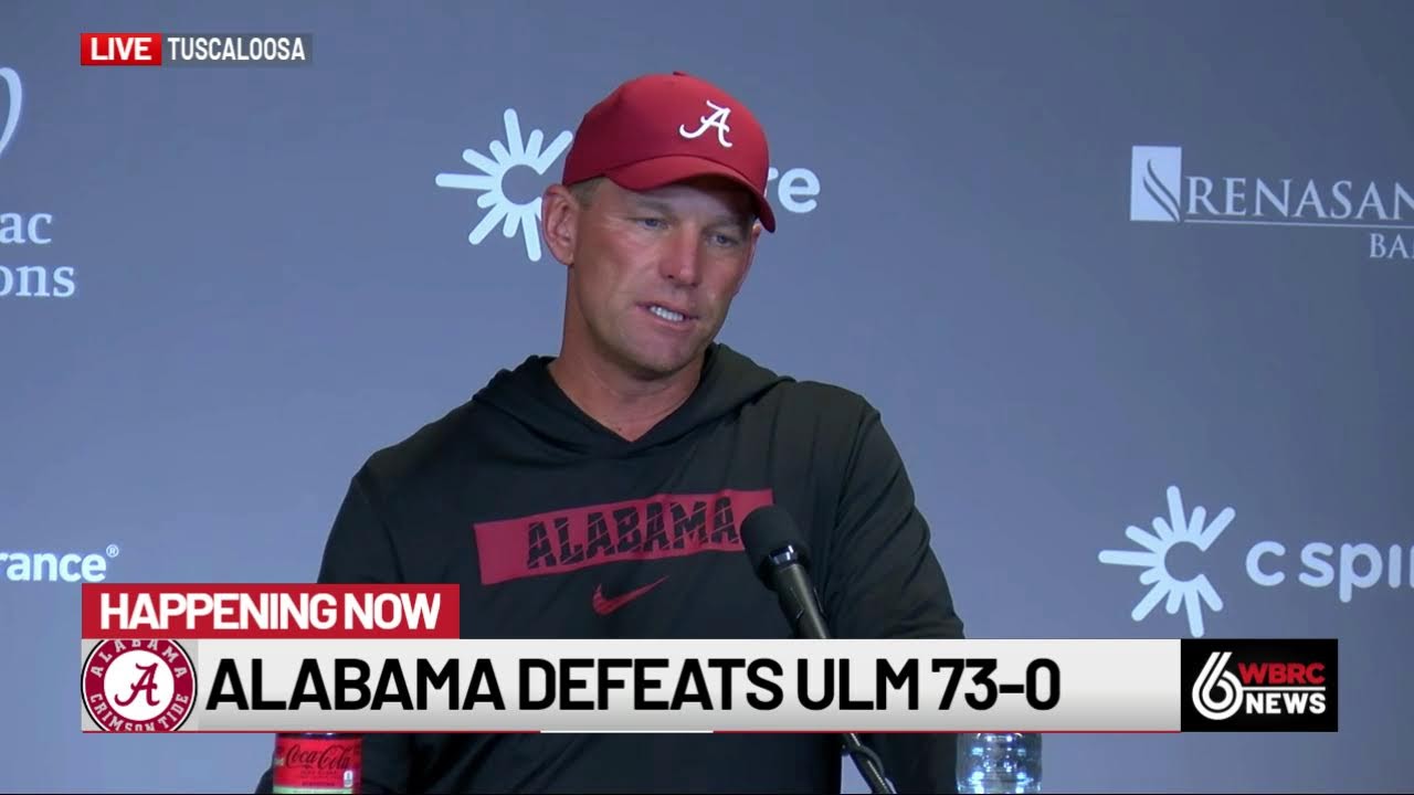 Alabama post-game press conference