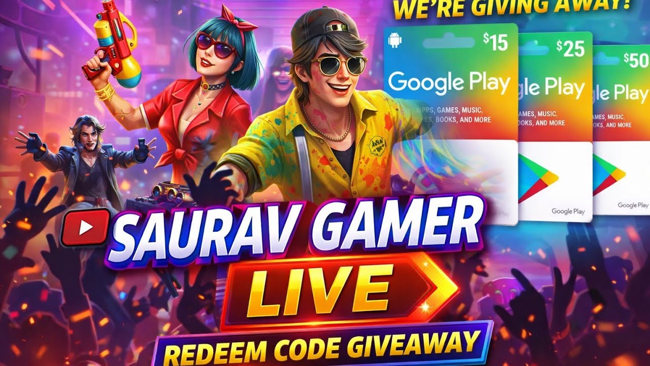 🎁 Aaj 100% Redeem Code Milega? 😳 | Saurav Gamer 09 Live Giveaway 🔥