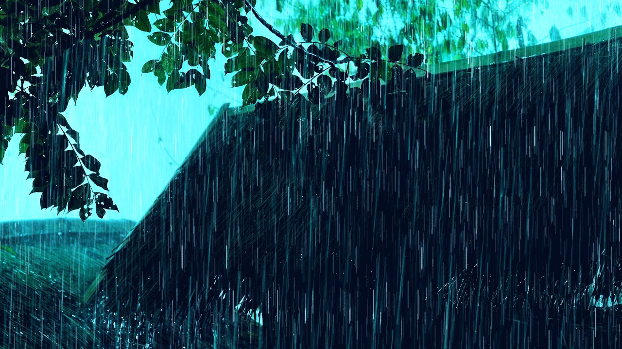 Засыпайте За 3 Минуты 🌧️ Сильный Дождь И Гром На Жестяной Крыше Для Глубокого Сна И Снятия Стресса