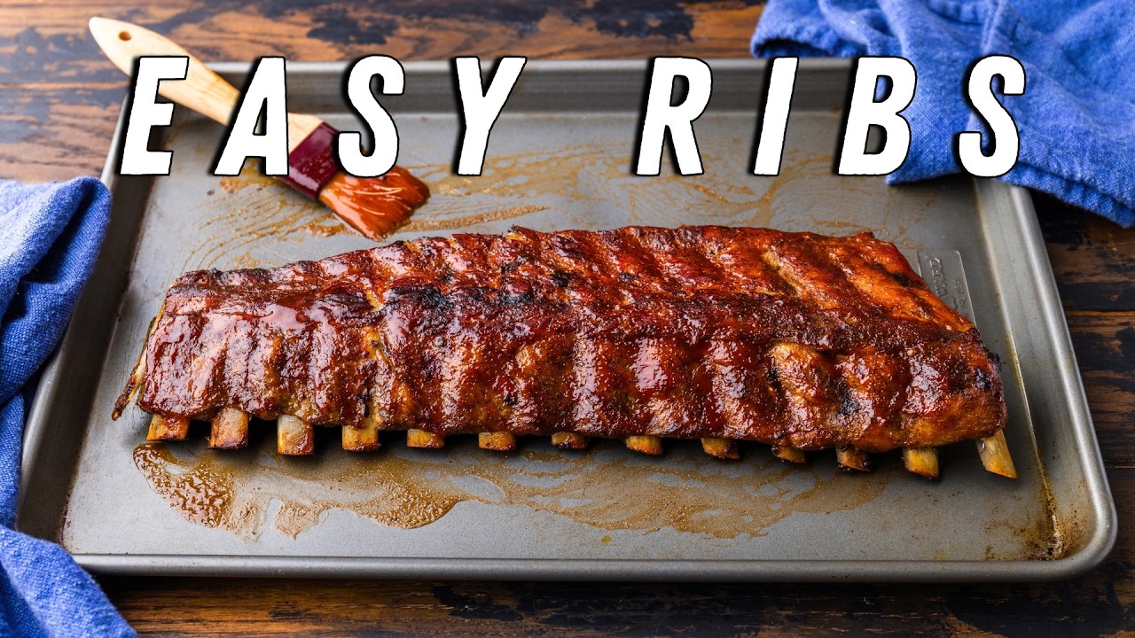 Easy Oven Ribs with Homemade BBQ Sauce