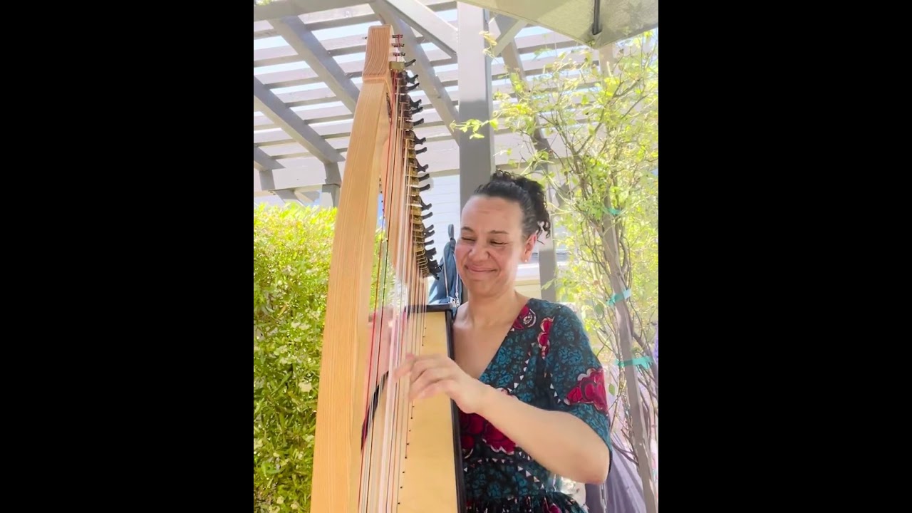 And I love her harp cover