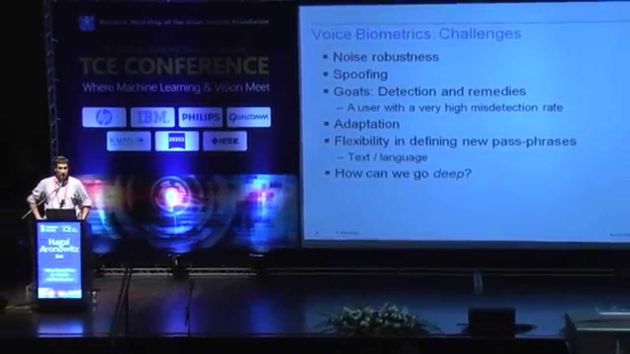 Voice Biometrics for Mobile Authentication - Hagai Aronowitz Technion lecture