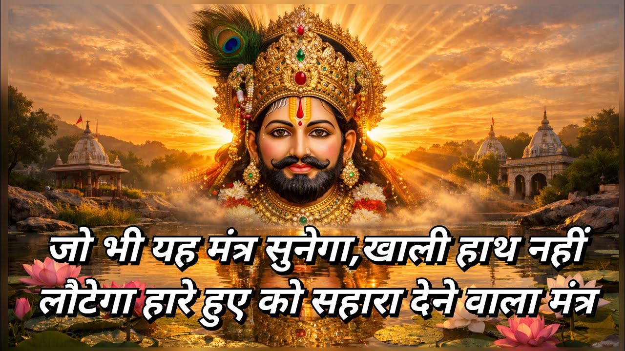 जो भी यह मंत्र सुनेगा, खाली हाथ नहीं लौटेगा 🙏हारे हुए को सहारा देने वाला मंत्र #khatu#shyam#bhakti 