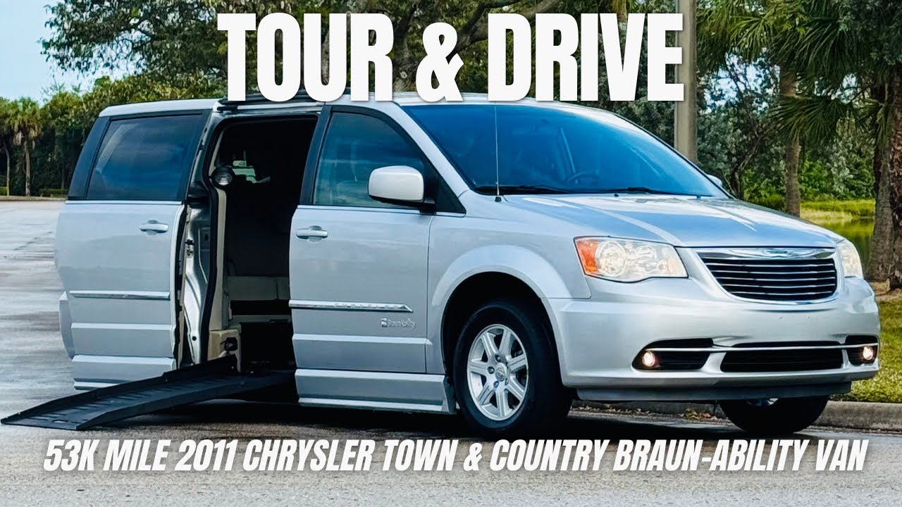 Tour & Drive: 53k Mile 2011 Chrysler Town & Country Braun-Ability Handicap Wheelchair Mobility Van