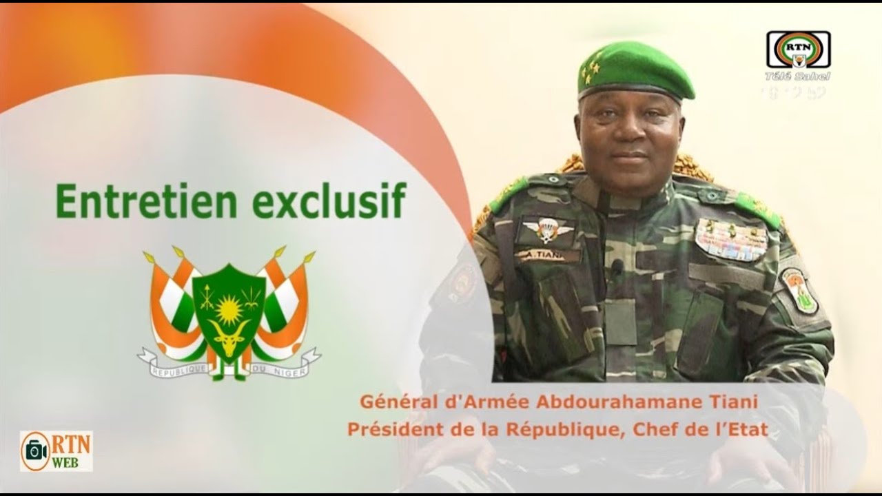 🔴  Entretien exclusif du G&eacute;n&eacute;ral d'arm&eacute;e Abdourahamane Tiani Pr&eacute;sident du Niger