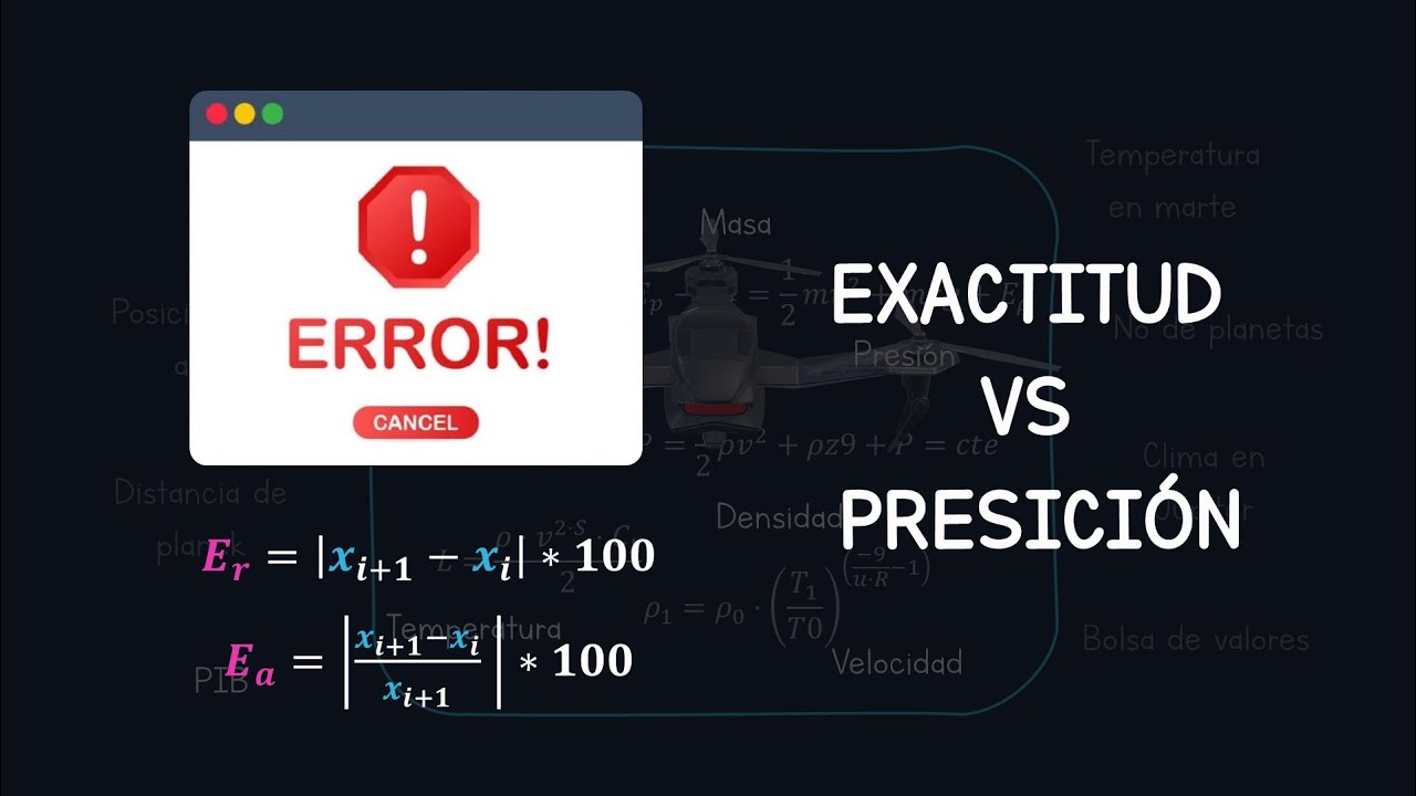Qué es un error en los métodos numéricos