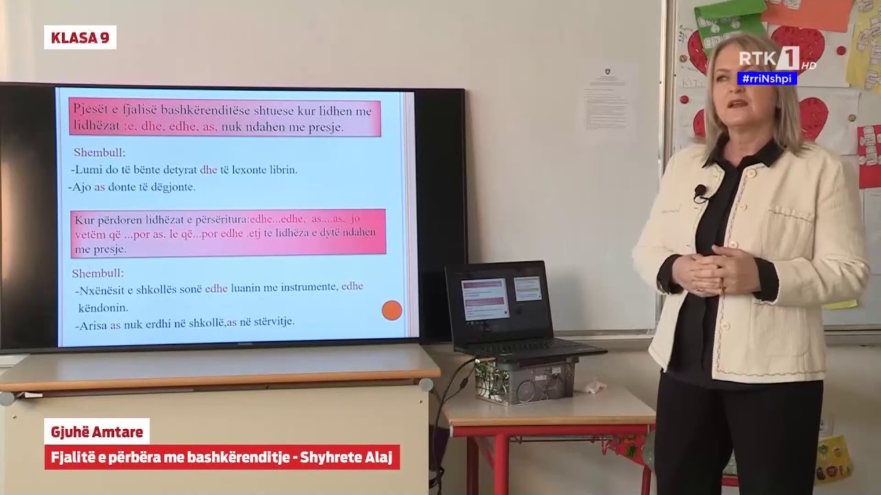KLASA 9 GJUHË AMTARE - FJALITË E PËRBËRA ME BASHKËRENDITJE 30.03.2020
