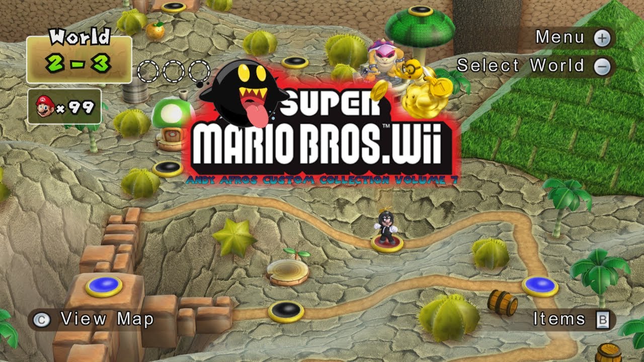 Andy Afro's 7 Super Mario Bros.Wii #3 Walkthrough 100%