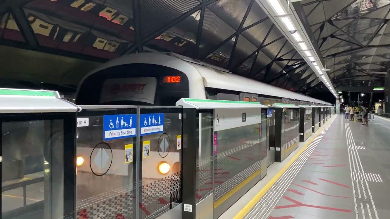 (First C751B CGL wrong rail arrival)[SMRT] C751B 347/348 CGL arriving at CG1/DT35 Expo