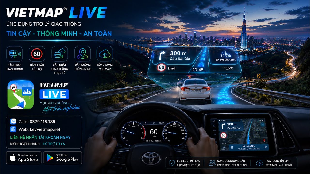 HƯỚNG DẪN SỬ DỤNG VIETMAP LIVE - BẢN ĐỒ CẢNH BÁO GIAO THÔNG