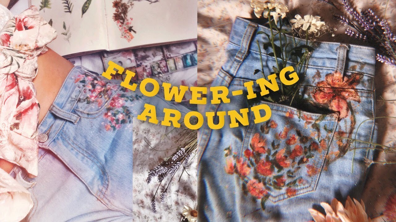 🌸Flower-ing around / pintando mi ropa + sorteo con BathCollection