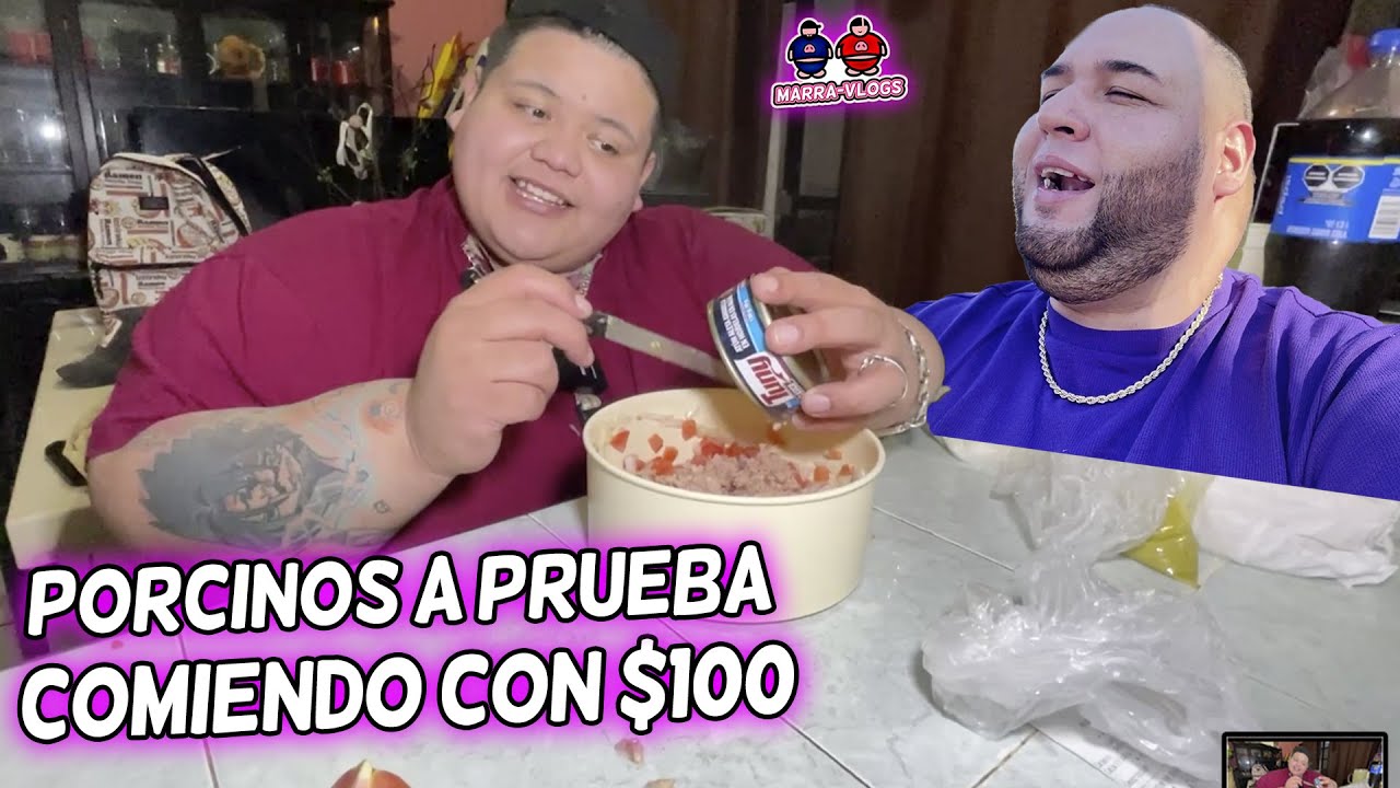 RETO: COMIENDO CON SOLO $100 PESOS - MarraVlogs