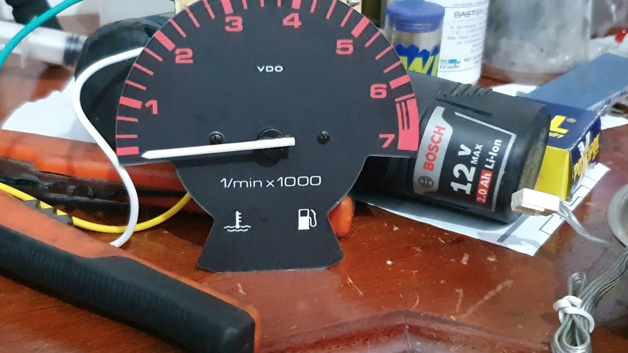 Aferição e teste amador tacômetro contagiros gol gti quadrado com arduino Serve em outros tacometros