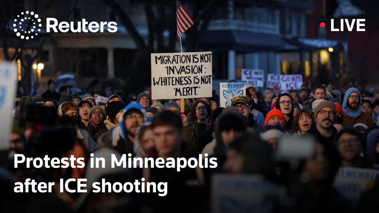 LIVE: Protests in Minneapolis after woman fatally shot by ICE agent