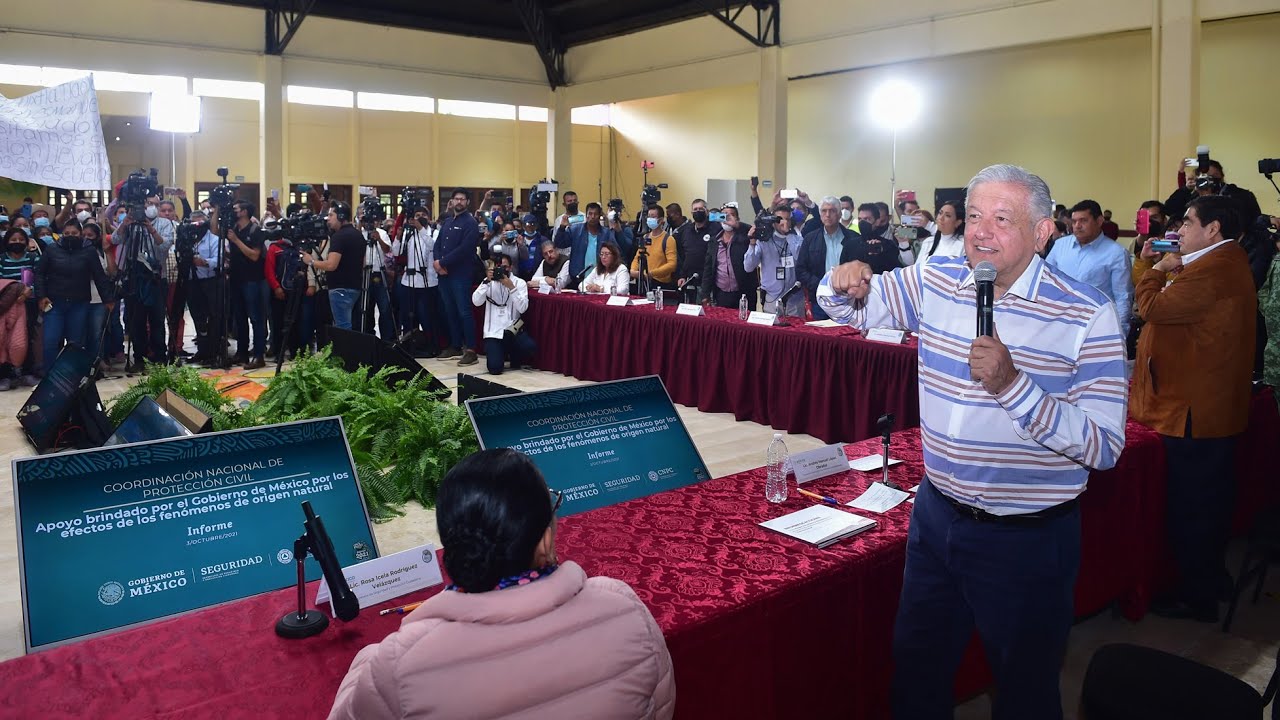 Plan de apoyo a personas afectadas por el huracán Grace en Puebla