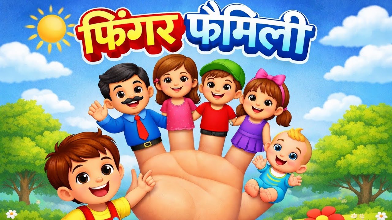 The Finger Family Song | Nursery Rhymes & Songs For Children | KindBee Rhymes