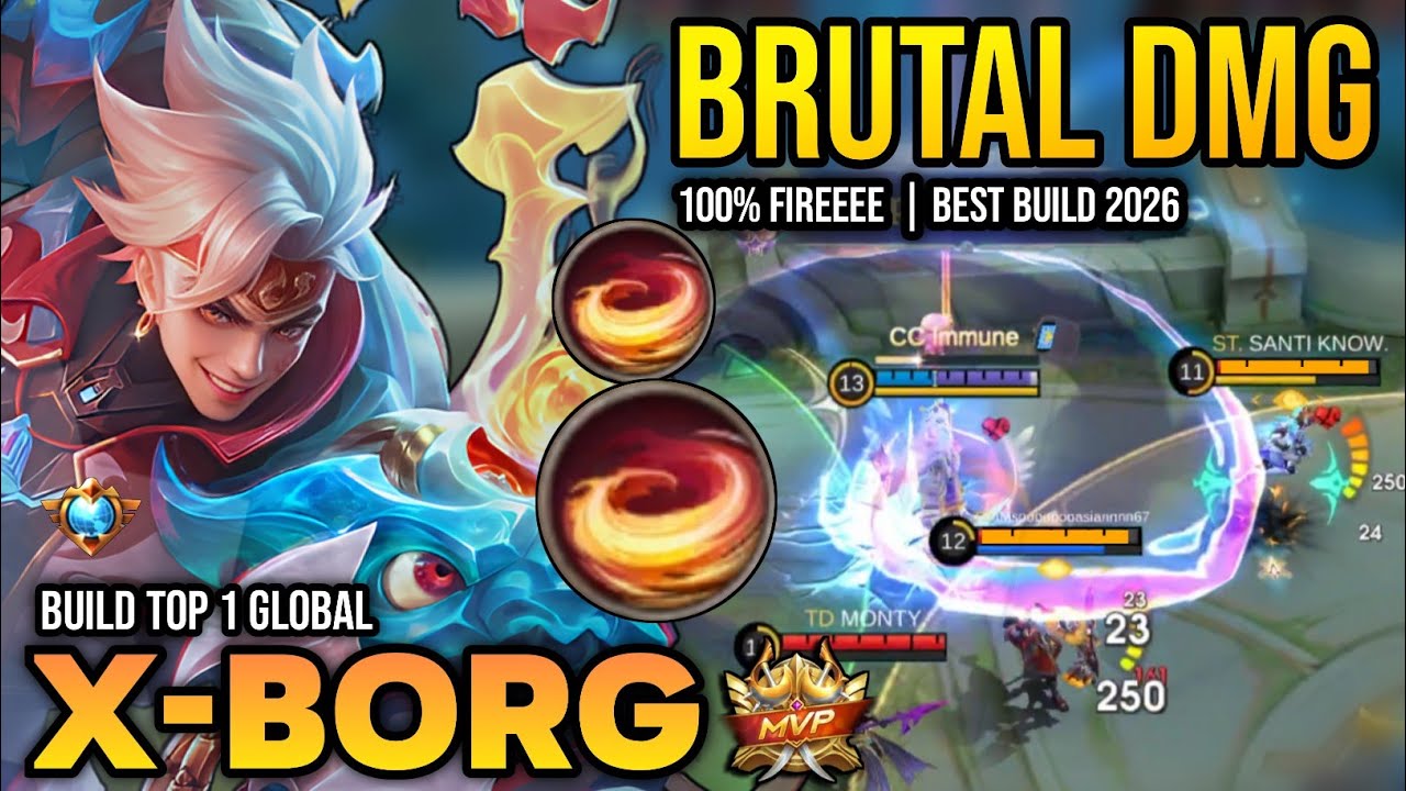 XBORG BEST BUILD 2026 | BUILD TOP 1 GLOBAL XBORG GAMEPLAY | MOBILE LEGENDS✓