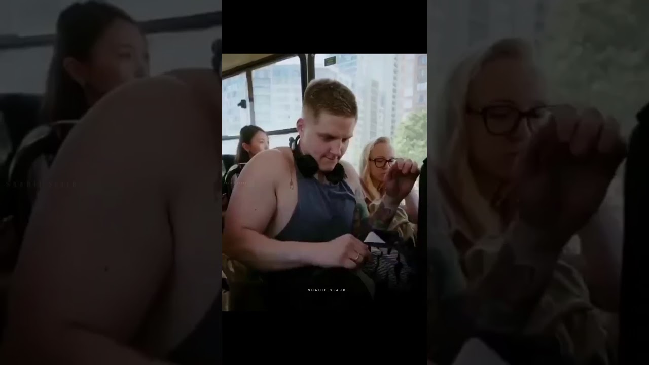 Disabled man giving seats to a lady in the bus #Shorts