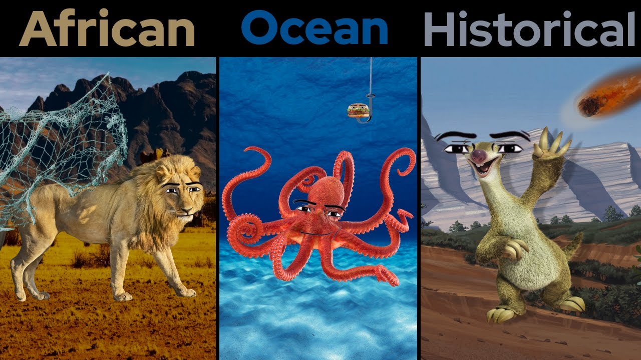 Cotton eye joe African vs Ocean Vs Prehistoric | omega nugget meme