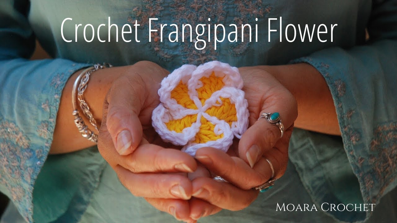 How to Crochet Frangipani Flower | Free Pattern