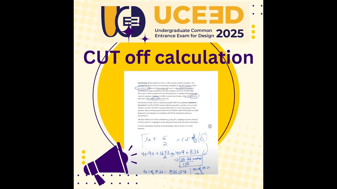 CEED AND UCEED CUT OFF CALCULATION 2025