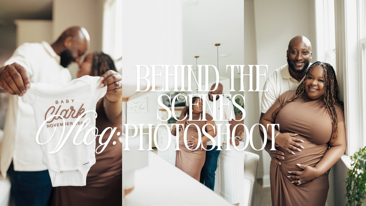 VLOG | BEHIND THE SCENES PHOTO SHOOT | ANNIVERSARY | #anniversary #pregnancy