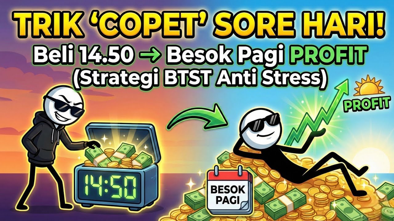 Trik 'Copet' Sore Hari: Beli Jam 14.50, Jual Besok Pagi Langsung Profit (Strategi BTST Anti Stress)