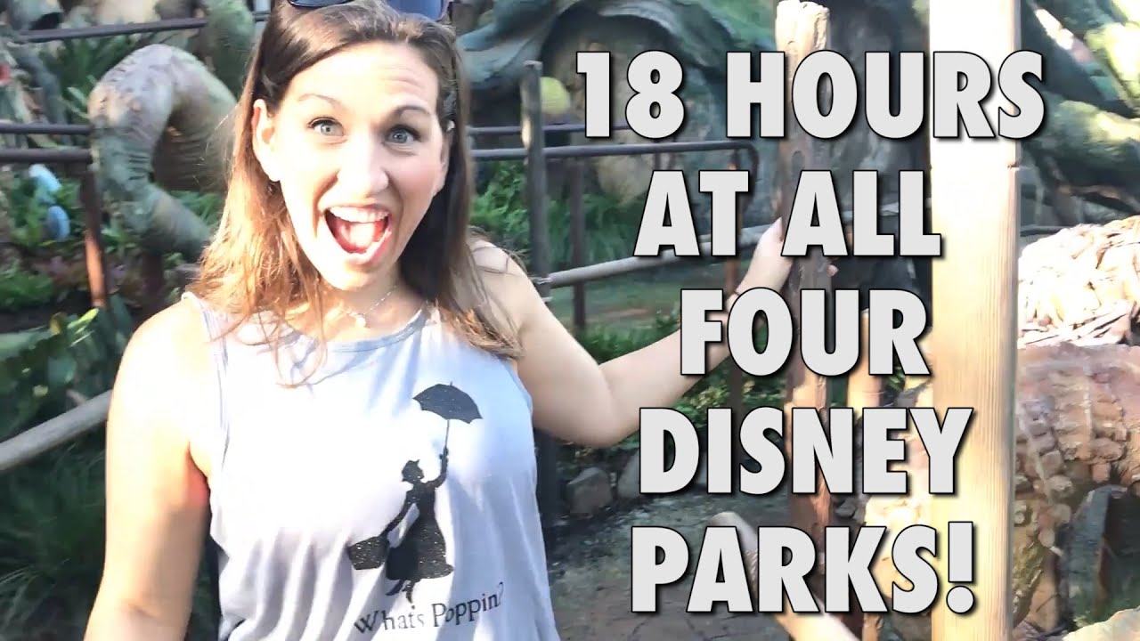 18 hours straight at Disneyworld - hitting ALL four parks in one day!