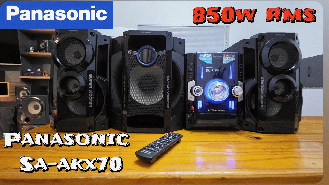 APRESENTANDO PANASONIC SA-AKX70 POTÊNCIA E GRAVES VIOLENTOS  #akx70