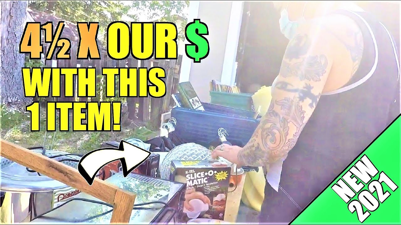 Ep339: 4½ TIMES OUR $$ WITH THIS VINTAGE GARAGE SALE FIND!  🤑🤑🤑