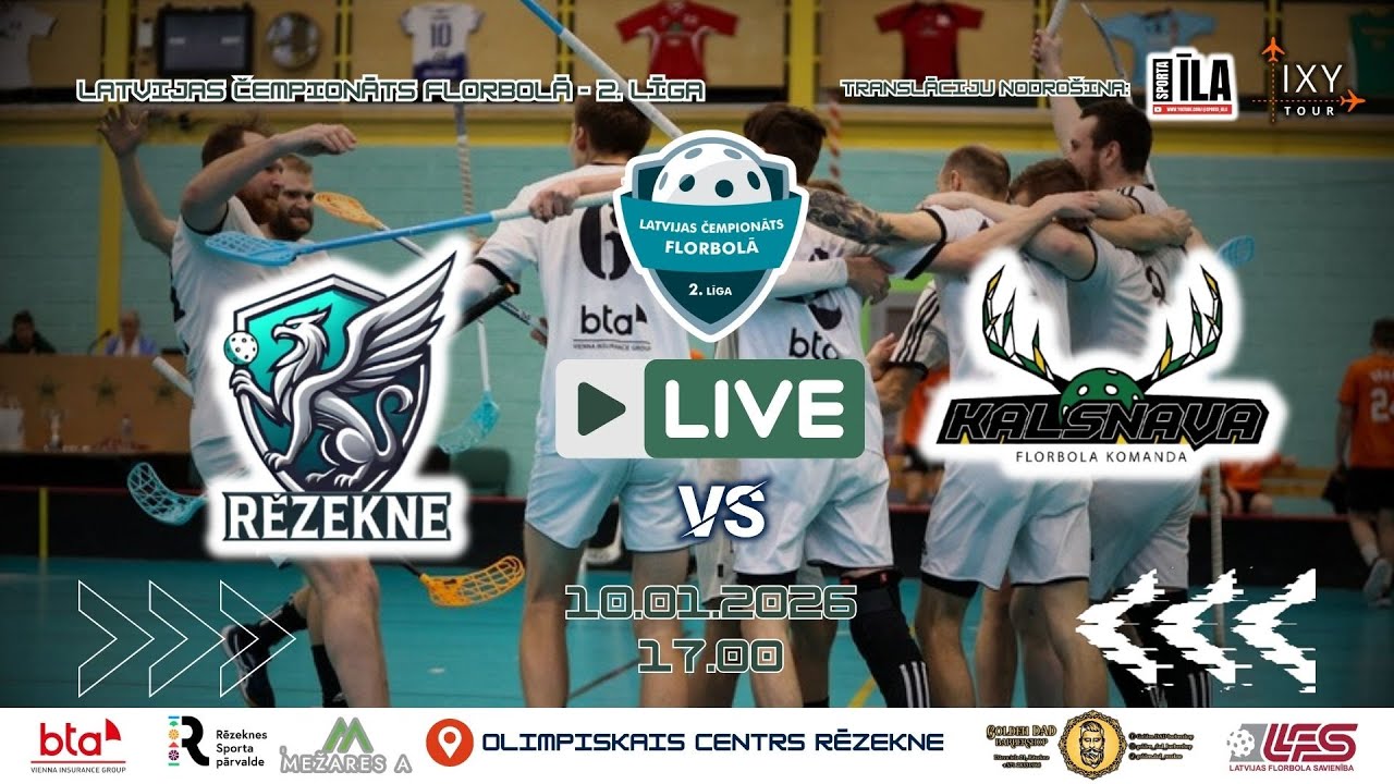 10.01.2026 - LČF 2. Līga - RĒZEKNE/BTA - KALSNAVA/MADONA