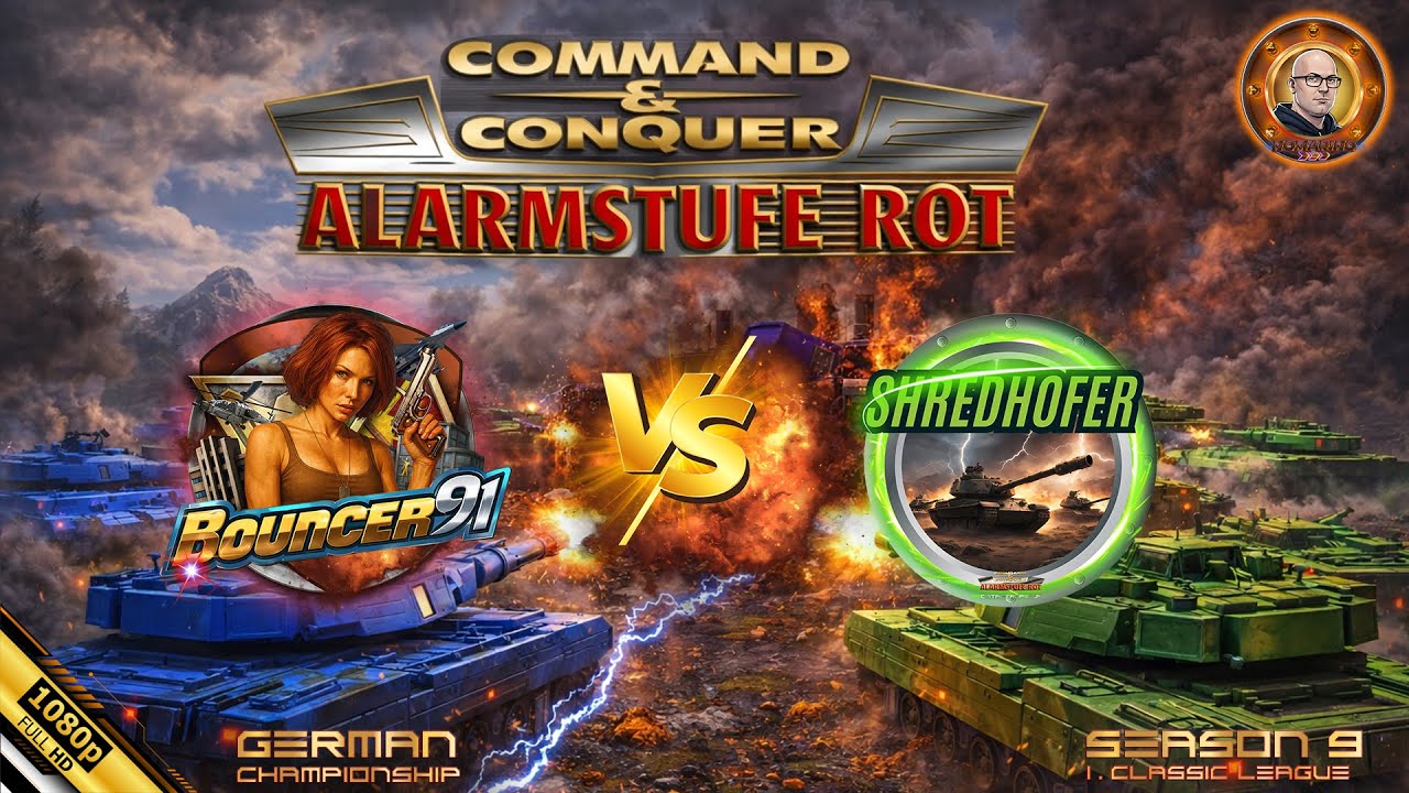 KAMPF OHNE PAUSE | Command and Conquer Red Alert eSports Classic League 2026 | Bouncer vs Shredhofer