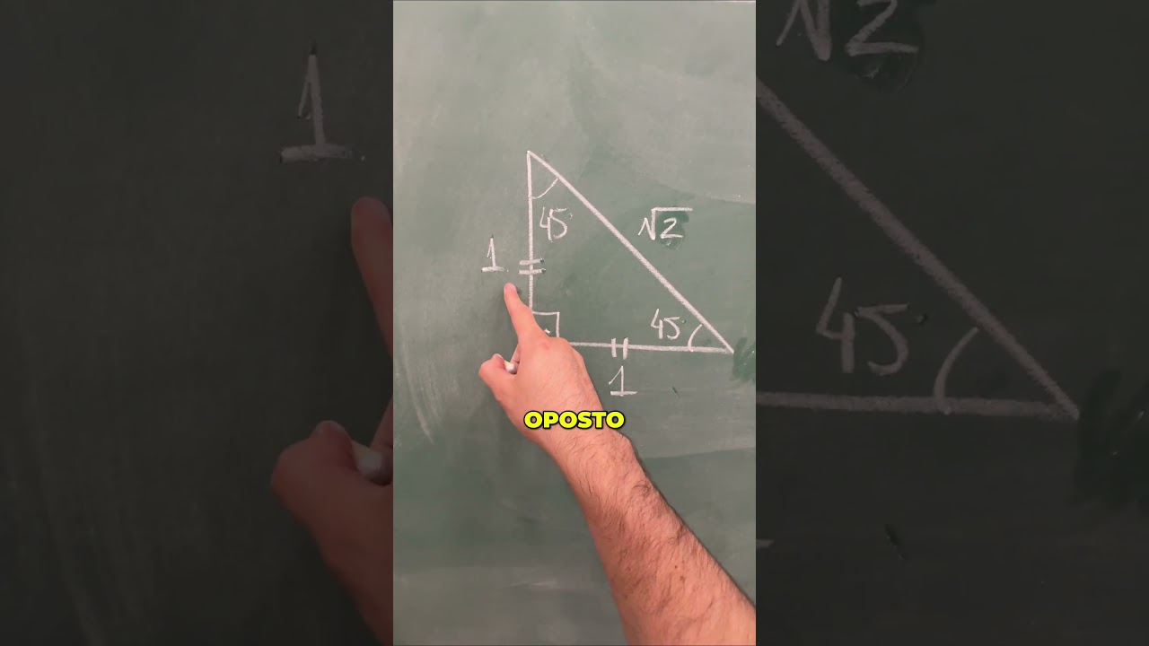 Trigonometria sem musiquinha (seno, cosseno e tangente de 45&ordm;)