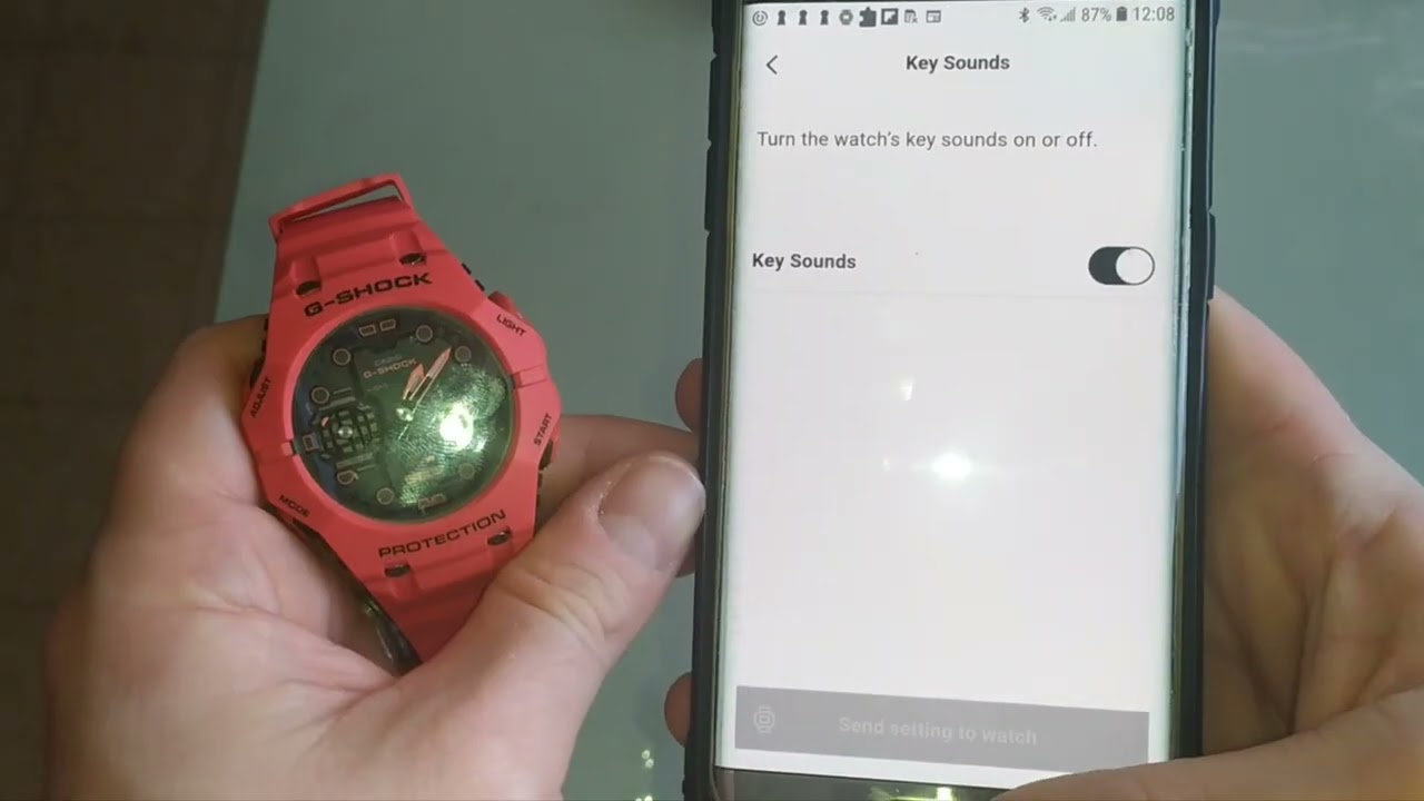 Casio G-Shock GA-B001 соединение с телефоном