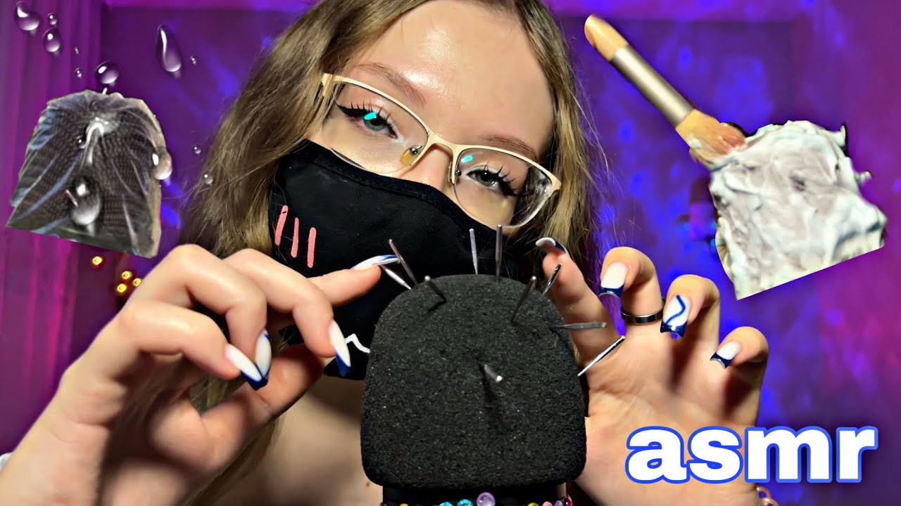 асмр 🤫 жёсткие ИГРЫ С МИКРОФОНОМ 🎙️ пена•дождик•иголочки/ asmr playing with a microphone