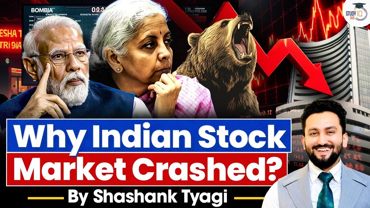 Why Indian Stock Market Is Falling? | Indian Stock Market Crash | UPSC | StudyIQ IAS