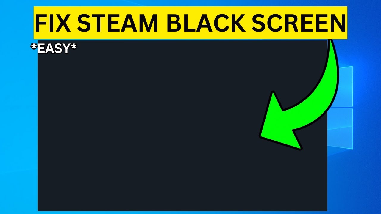 Как исправить черный экран Steam (ЛЕГКО)