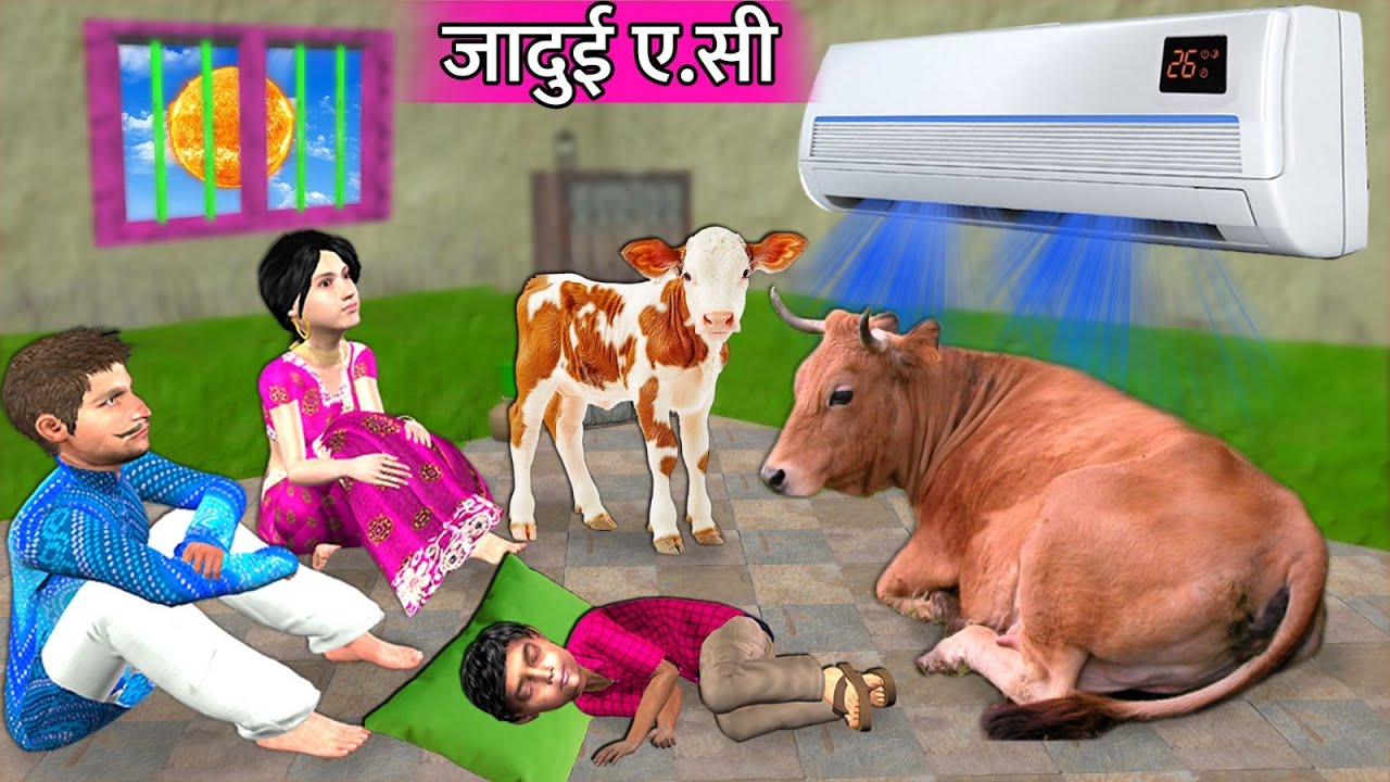Magical AC Garib Ka Jadui Air Conditioner Hindi Kahaniya Hindi Moral Stories Funny Comedy Video