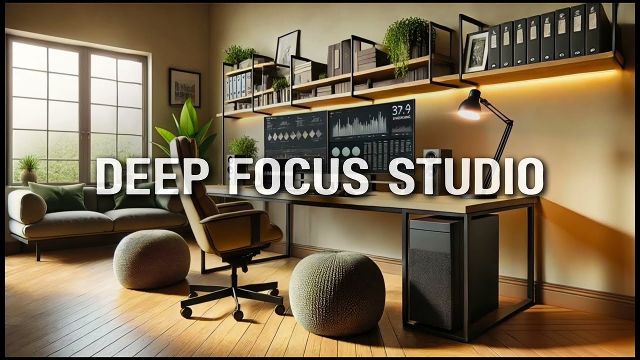 Deep Focus Studio 🌿 Lofi Beats for Work & Concentration | 100 BPM Study Music