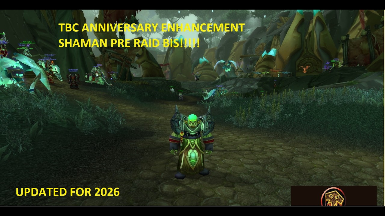 Updated Pre Raid BiS Gear Guide for Enhancement Shaman in 2026. EASY GEAR TO GET. (TBC Anniversary)