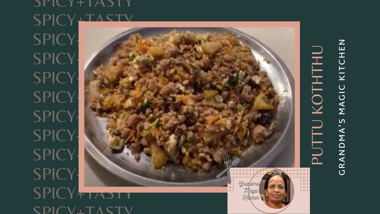 Egg and vegetables puttu koththu / koththu puttu/masala pittu